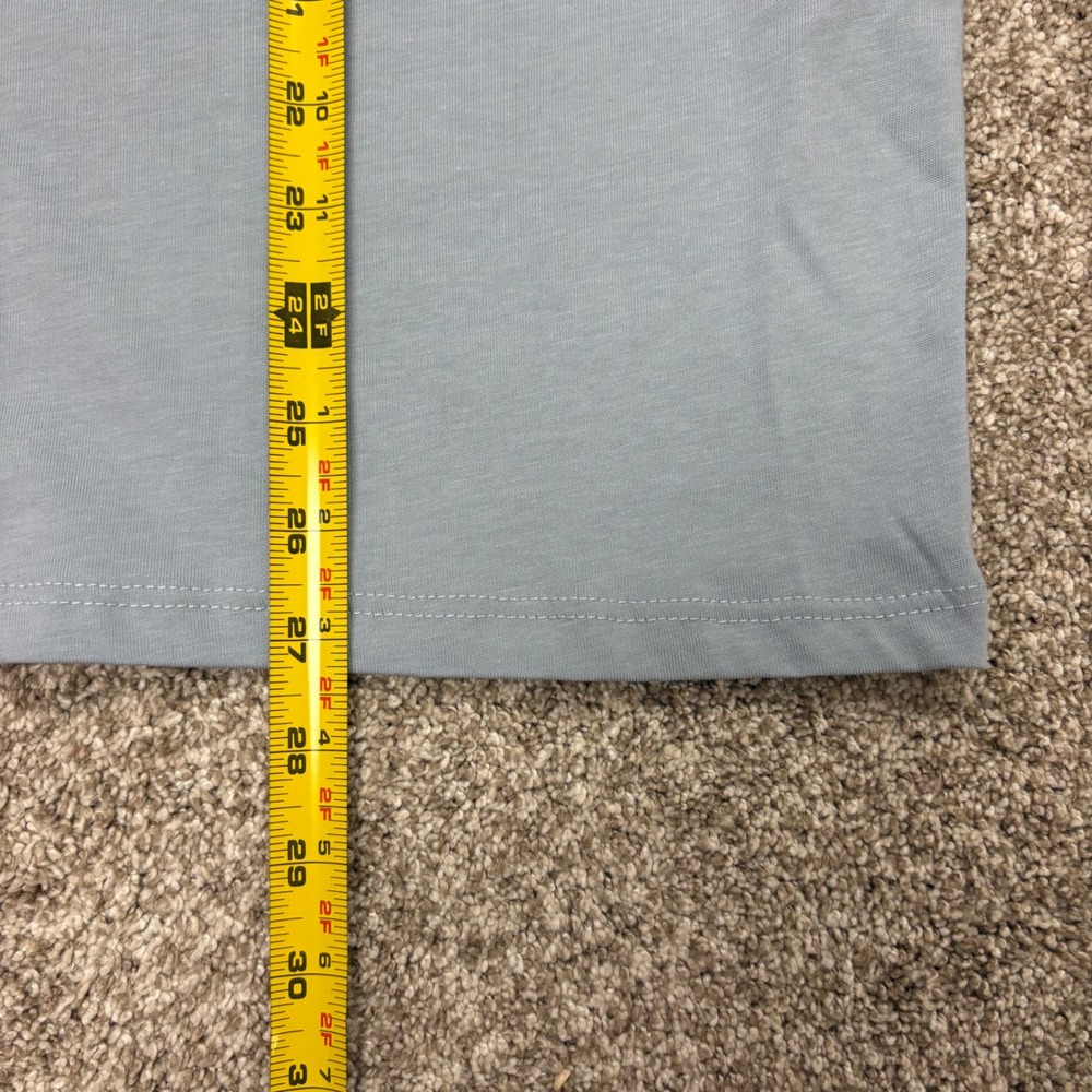 NEW Mida Undici Short Sleeve Tee Shirt Men's Medium Blue Made in Italy Cotton - Picture 8 of 8